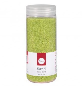 Sand, fine, 0.1-0.5mm, box 475ml, may-green