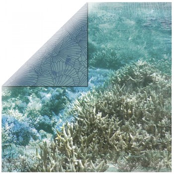 Scrapbookový papier 12x12" / Deep sea / Barrier Reef