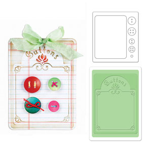 Cut & Emboss Folder - Button Card