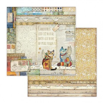 Scrapbooking paper / 12x12 / Paper Cats