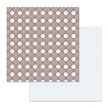 Texture polka dots / Dwustronny papier do scrapbookingu / 12x12 