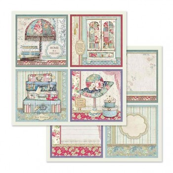 Scrapbooking paper / 12x12 / 4 Frame decorations