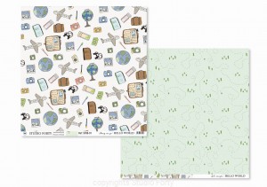 GAIA - Away we go / Let's escape / Dwustronny papier do scrapbookingu / 12x12 