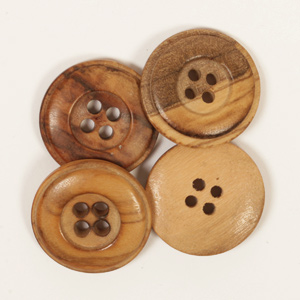 Cedar button / 2cm / 1pc