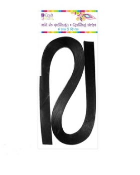 Quilling Strips / 0,6 cm / 100pcs / black