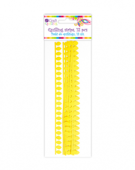Daisy / Yellow Quilling Strips / 1,8 cm / 12pcs 