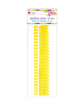 Daisy / Yellow Quilling Strips / 1,8 cm / 12pcs