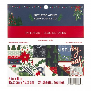 Mistletoe Wishes / Zestaw papierów 6x6"