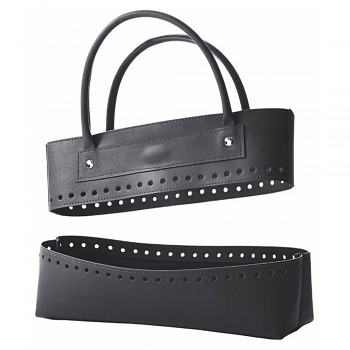 KnitPro Make your own imitation leather bag set black