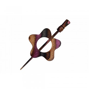 KnitPro Symfonie lilac shawl pin Garnet