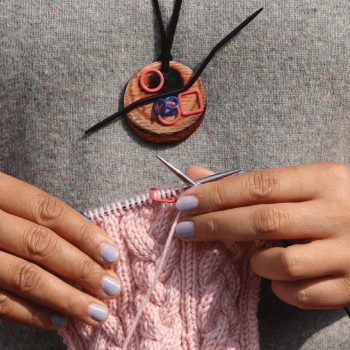 KnitPro Magnetic knitter's necklace kit natural hues 