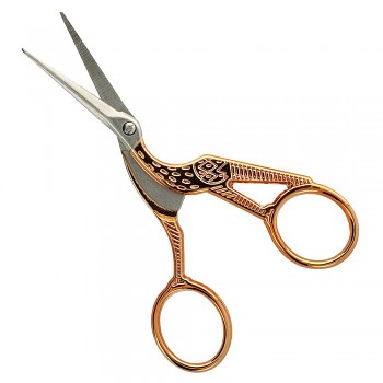 Embroidery scisscors stork 11.5cm / rose gold