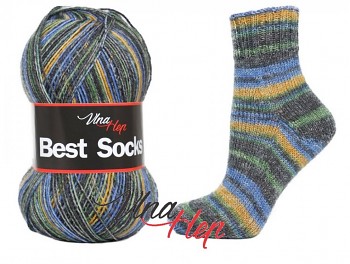 Пряжа для вязания Best Socks 4-fach / 100г / 420 м / 7117