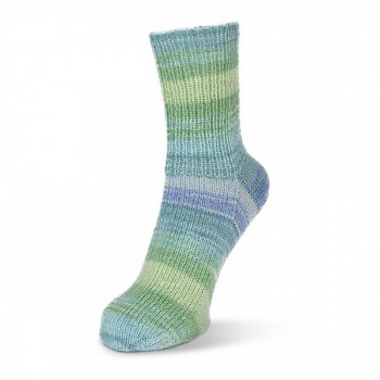 Flotte Socke 4f. Stretch Tutti Frutti (bavlna+vlna) / 100g / 1415 - modro-zelené