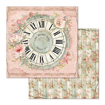 Scrapbooking paper / 12x12 / Clock