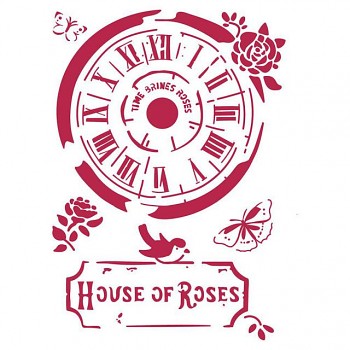 Szablon / A4 / Clock House of Roses