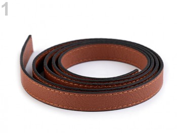 Leatherette tape flat / 15mm x 1,2m / fawn