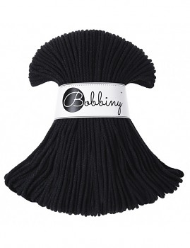 Bobbiny Cotton Cord Junior 3mm / 100m / Black