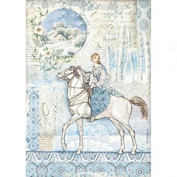 Rice decoupage paper A4 / Horse