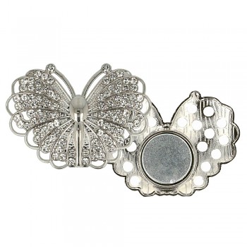 Decorative brooch megnetic butterfly 45mm