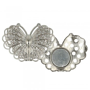 Decorative brooch megnetic butterfly 45mm 