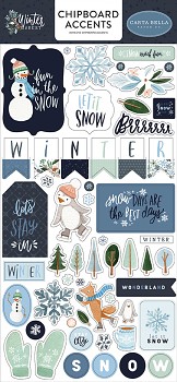 Winter Market Chipboard Accents / 6x13"