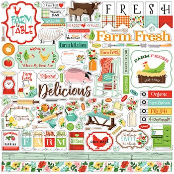 Farm To Table / 12x12 / Stickers