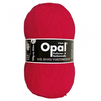 Opal Uni 4-ply / 100g / 5180 červená
