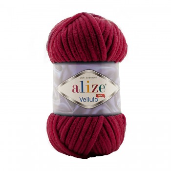 Alize Velluto / 100g - 68m / 107 Cherry