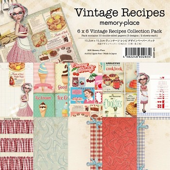 Vintage Recipes / 6x6 / 10ks / Paper Pad