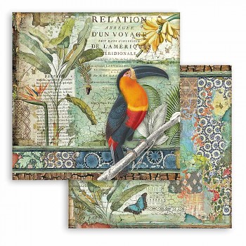 Scrapbooking paper / 12x12 / Amazonia Toucan