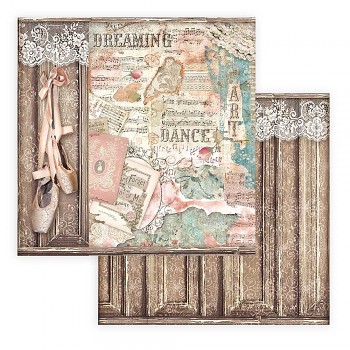 Scrapbooking paper / 12x12 / Passion Ballet Shoes