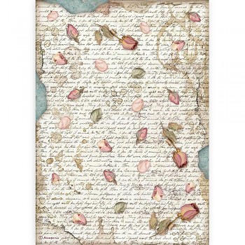 Rice decoupage paper A4 / Passion Petals