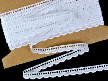 Embroidery lace 14mm / white
