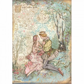 Papier ryżowy decoupage A4 / Sleeping Beauty Lovers