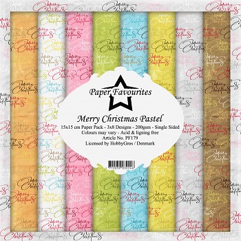 Merry Christmas Pastel / 6x6 / 24pcs / Paper Pad