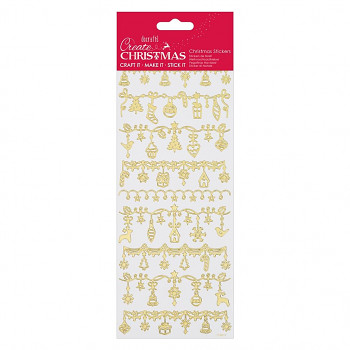 Outline Stickers / Create Christmas / gold