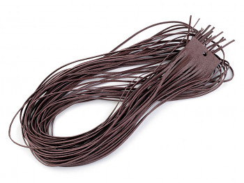 Leather cord / 2 mm / dark brown / 95cm