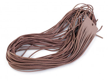 Leather cord / 2 mm / light brown / 95cm