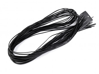 Kožený remienok 2mm / čierny / 120cm 