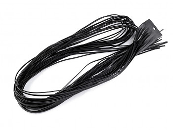 Leather cord / 2 mm / black / 120cm