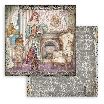 Scrapbookový papier / 12x12 / Lady Vagabond Lifestyle Gramophone