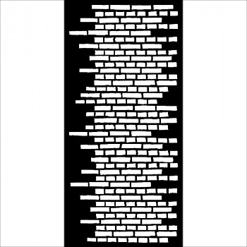 Schablone / 12x25cm / Lady Vagabond Lifestyle Brick Wall