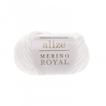 Пряжа для вязания Merino Royal / 50г / 100 м / White 55