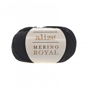 Příze Merino Royal / 50g / Black 60