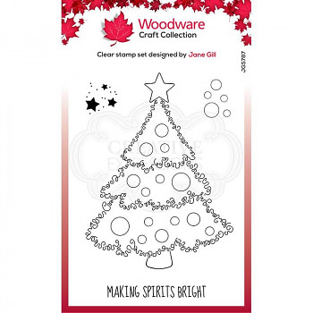 Transparent Stempel 10x15cm / Festive Fuzzies Christmas Tree