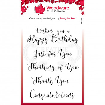 Transparent Stempel 10x15cm / Curly Greetings