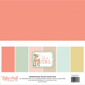 It’s A Girl 12x12 / Solids Kit  