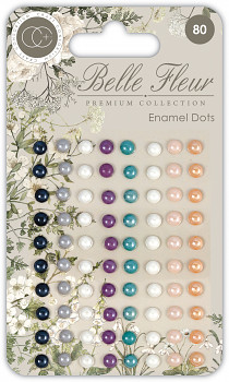 Emaliowane kropki samoprzylepne / Belle Fleur Enamel Dots