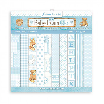 Babydream Blue / 12x12" / zestaw papierów